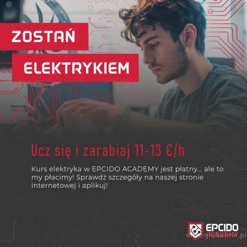 Młodszy elektryk przemysłowy